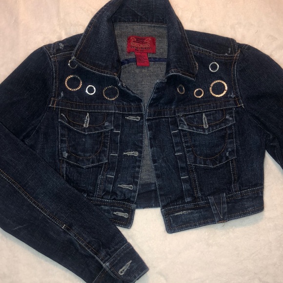 Vintage Paris Blues Denim Bolero Jacket 